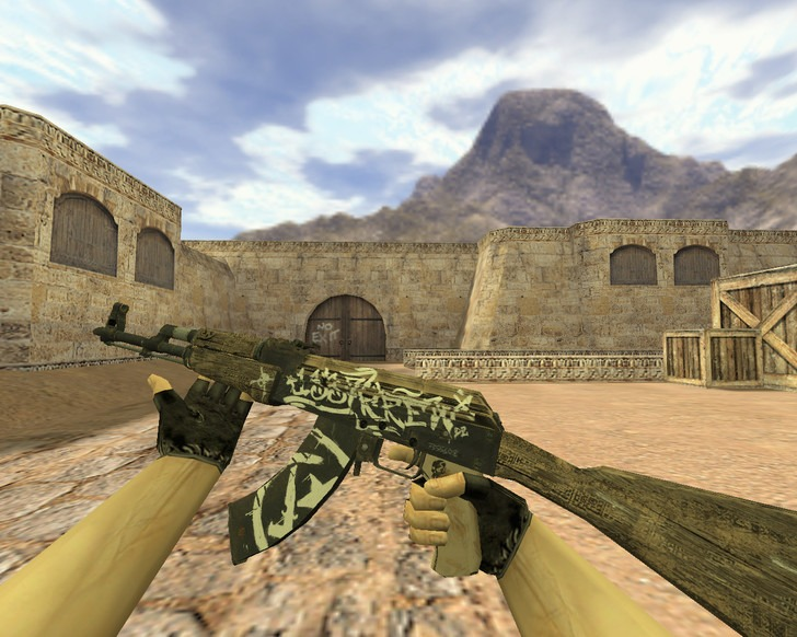 Модель АК-47 Пустынный повстанец для CS 1.6