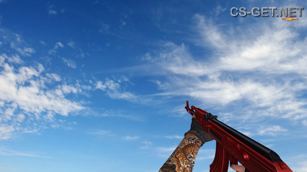 Пак моделей оружия «Red Weapons With Tattoo» для CS 1.6