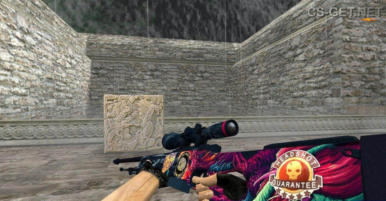 Модель «AWP | Скоростной зверь с наклейками» для CS 1.6
