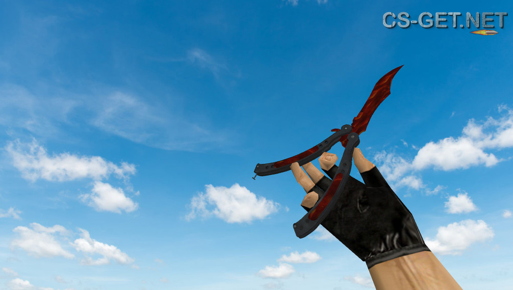«Butterfly Knife | Пламя» для CS 1.6