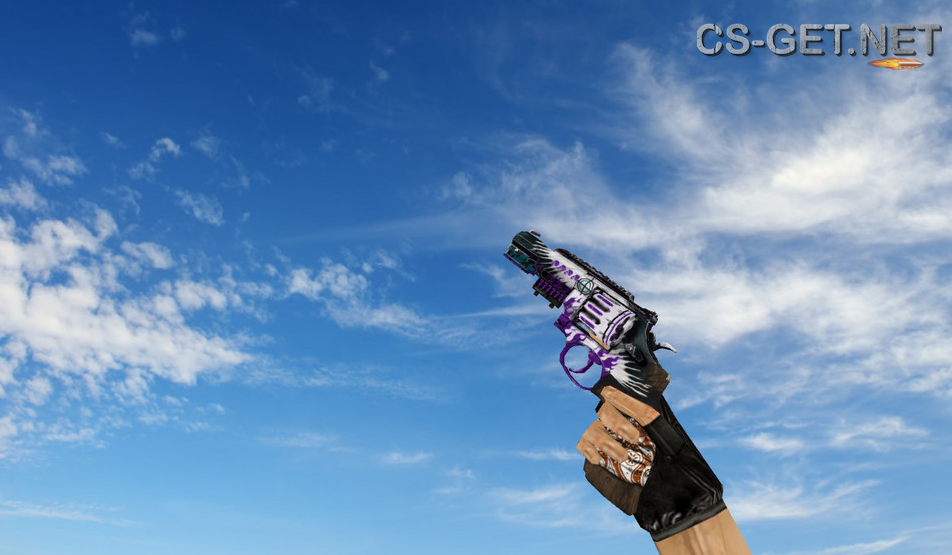 Модель «R8 Revolver Veteran Purple» для CS 1.6