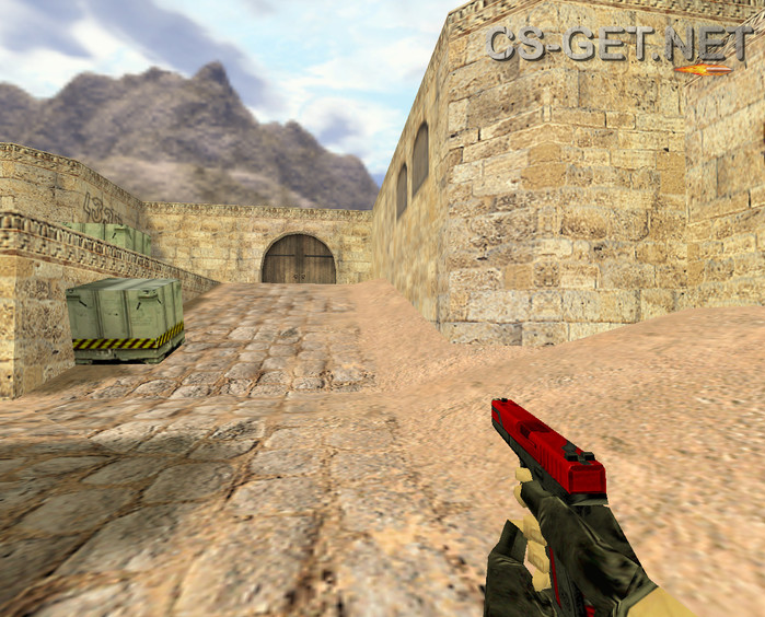 Модель «Glock Красный и опасный» для CS 1.6