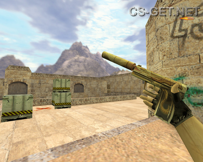 Модель «USP Золотой дракон» для CS 1.6