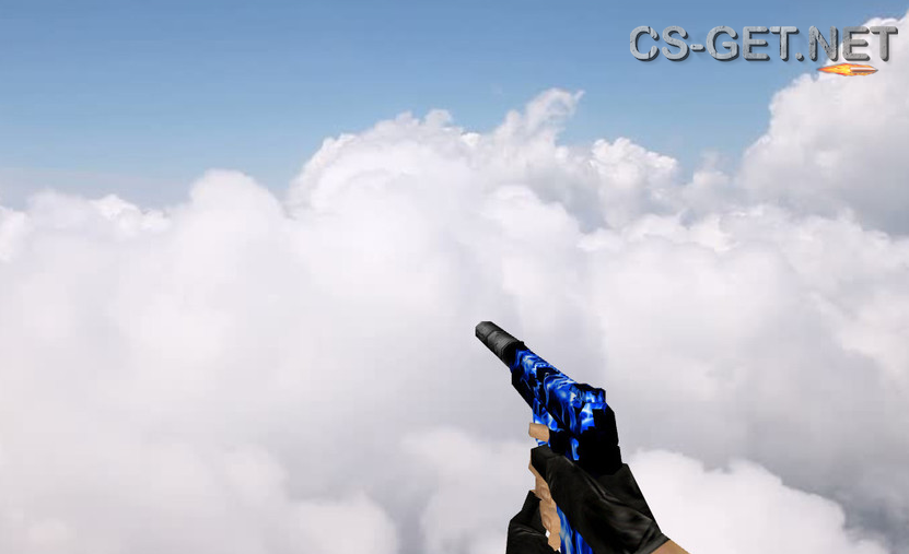 Модель «Default USP Blue Fire» для CS 1.6