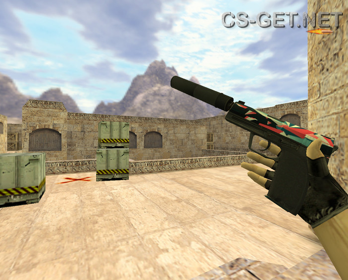 Модель «USP Буйство красок» для CS 1.6