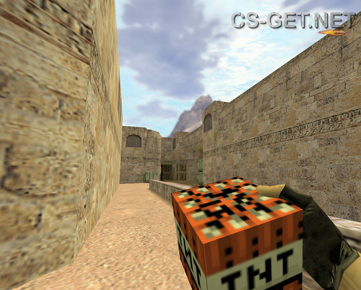 Модель «Граната TNT из Майнкрафта» для CS 1.6