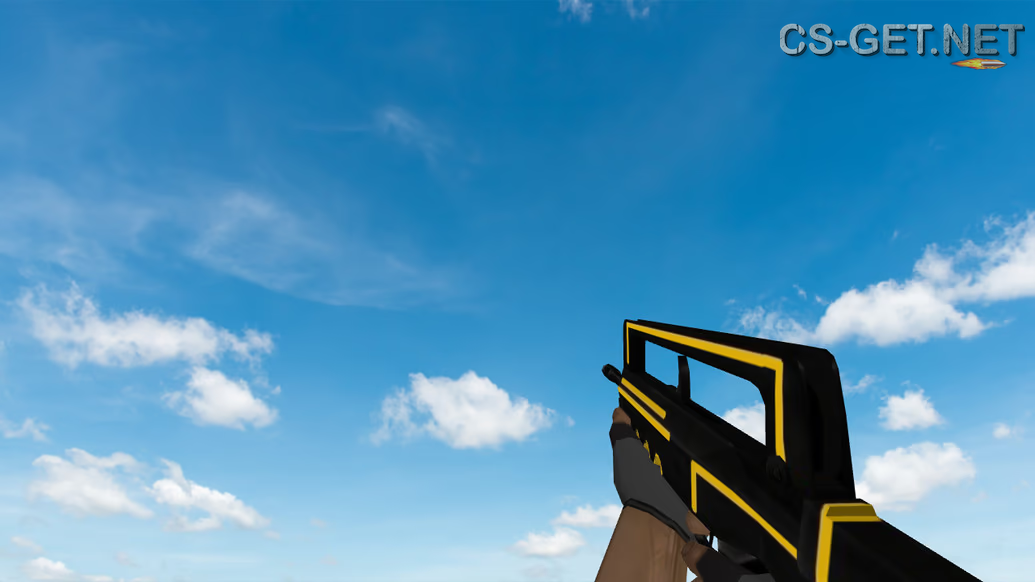 Модель «Famas Gold Neon» для CS 1.6