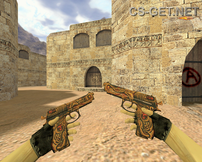 Модель «Dual Elites Узор мертвеца» для CS 1.6