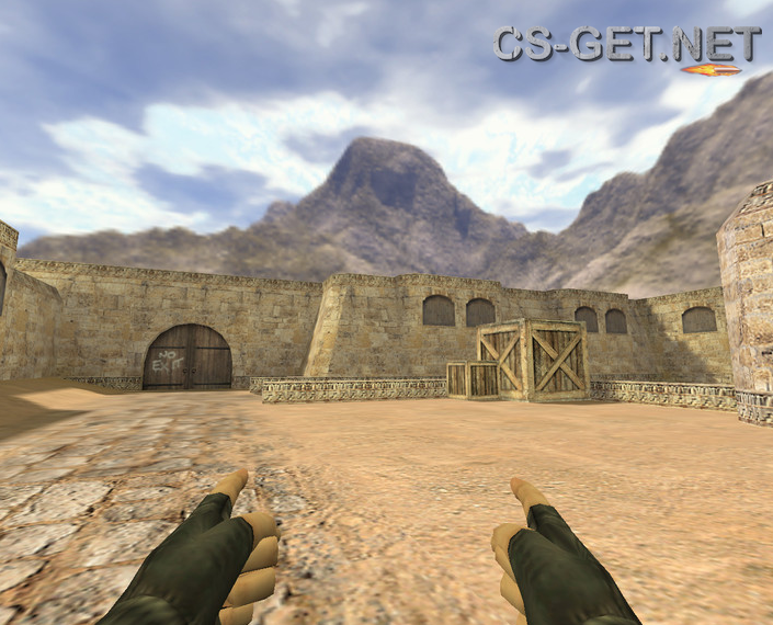 Модель «Два пистолета из пальцев» для CS 1.6