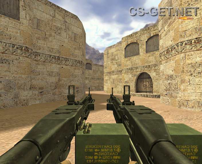 Модель «Два пулемета Рембо» для CS 1.6
