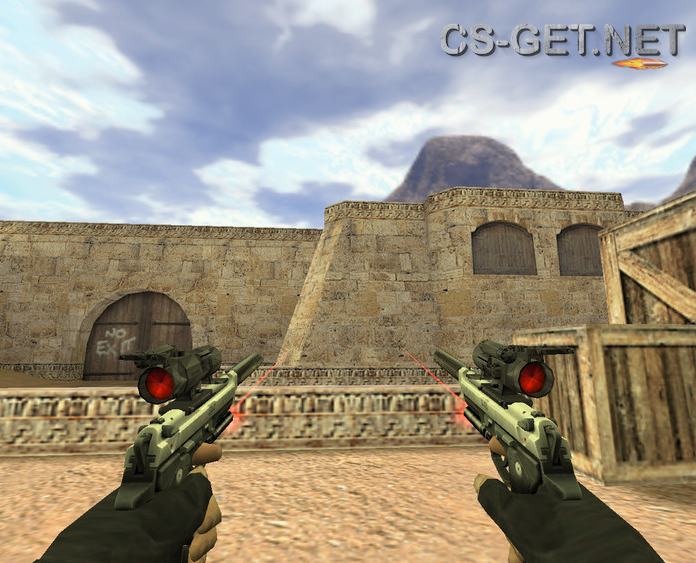 Модель «Два тактических пистолета» для CS 1.6