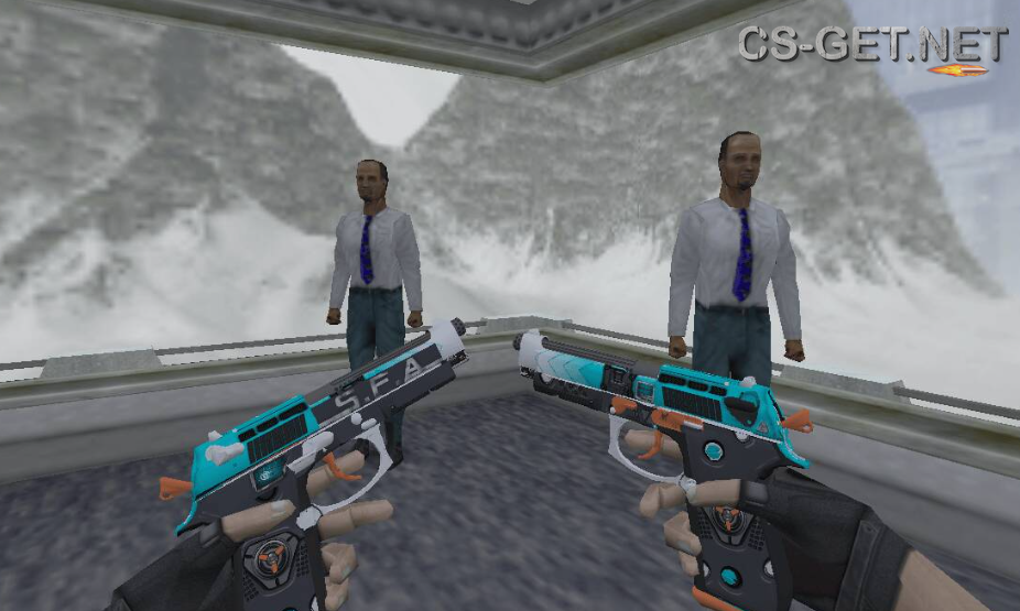 Модель «Dual Berettas | Счастливый запуск» для CS 1.6