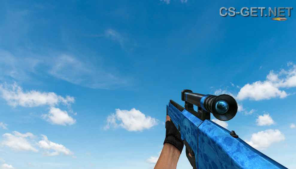 Модель «HK G11 Default Blue Skull» для CS 1.6