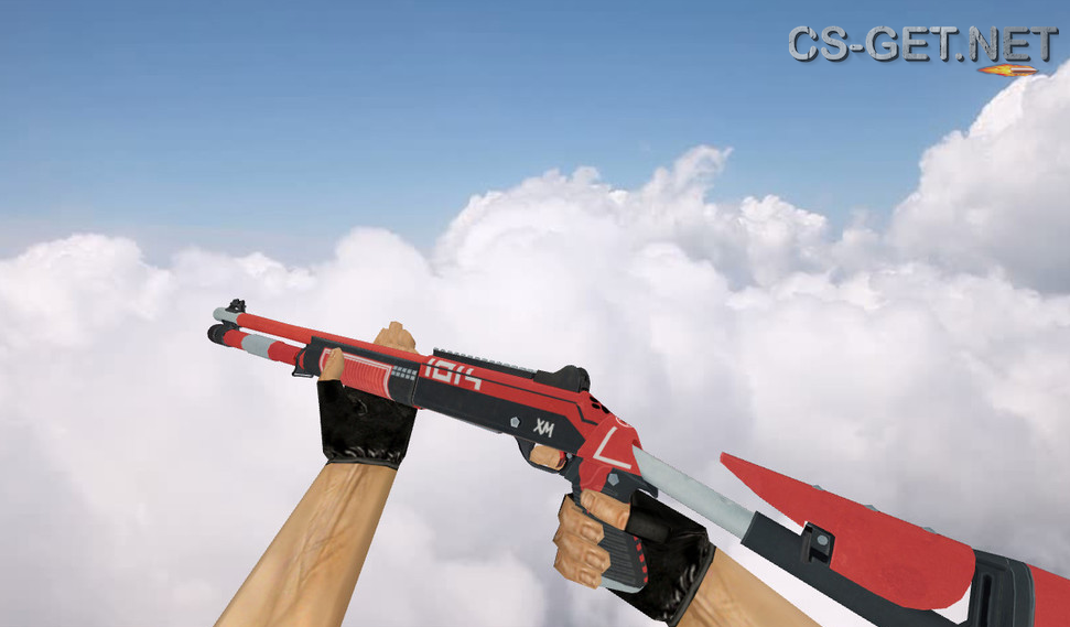 Модель «XM1014 Red Fury» для CS 1.6