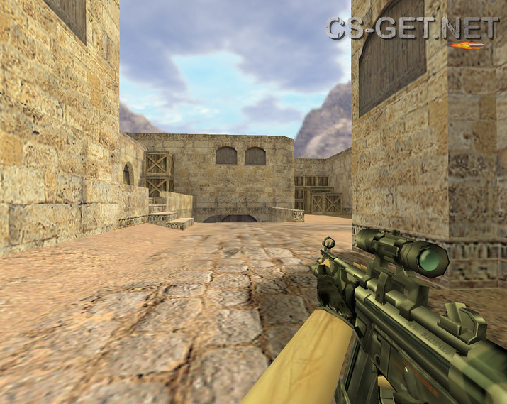 Модель «MP5 Камуфляж с оптикой» для CS 1.6