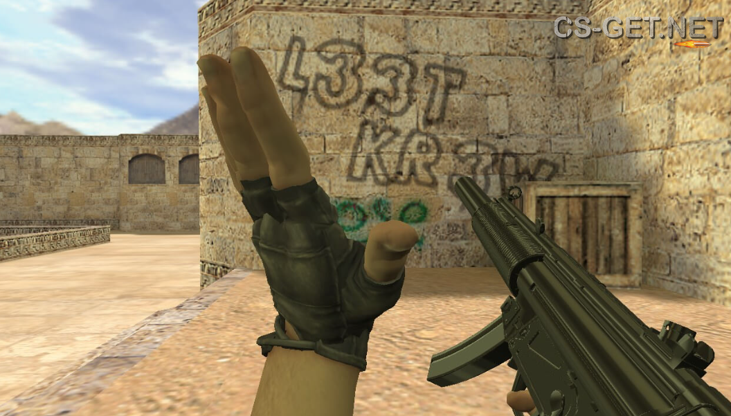 Модель «MP5SD | Chrome» для CS 1.6