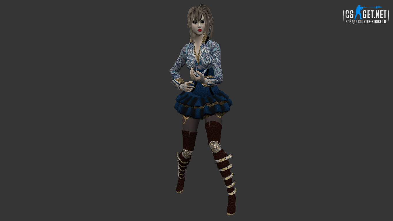Модель девушки КТ/ТТ для CS 1.6