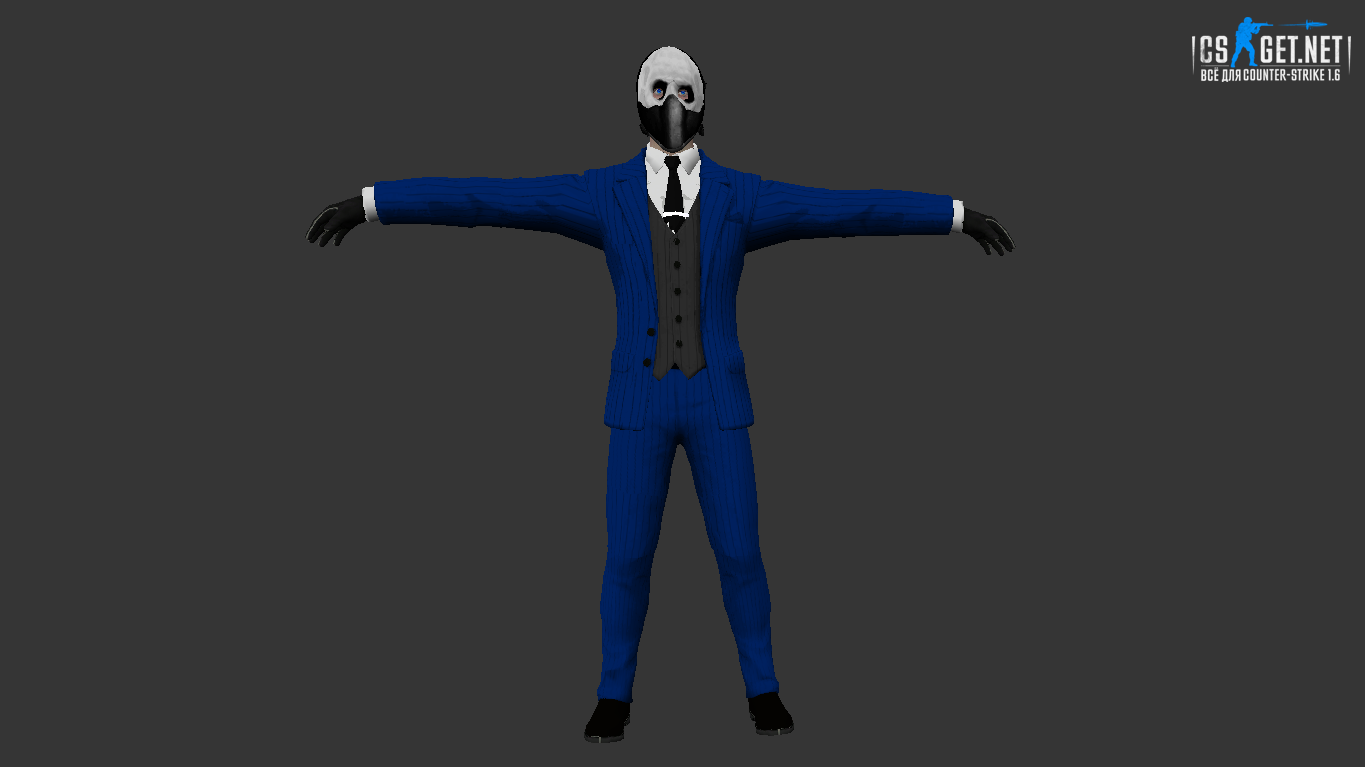 Модель "Человек в маске КТ/ТТ" для CS 1.6