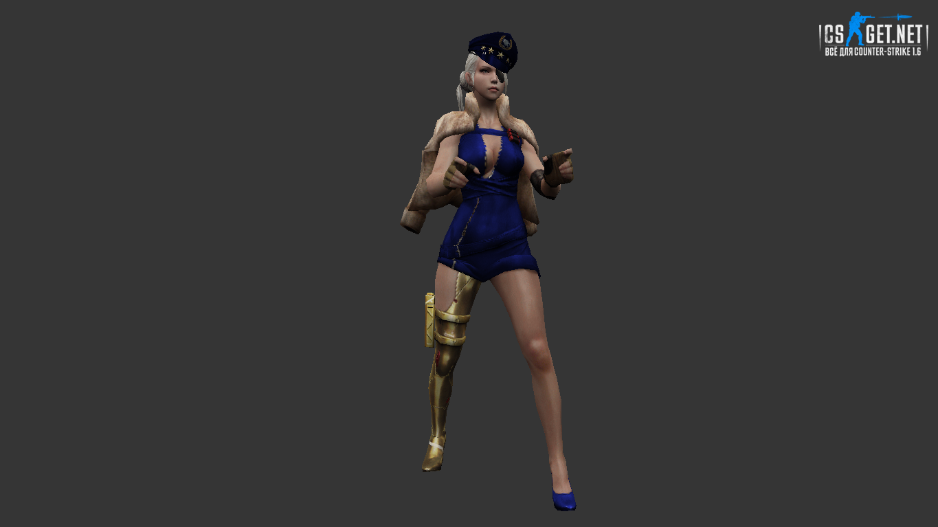 Модель девушки КТ/ТТ для CS 1.6