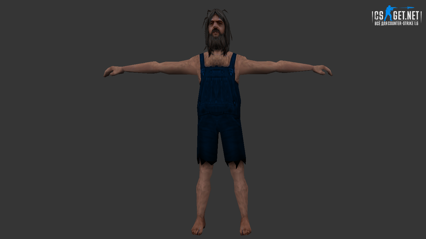 Модель "Бомж КТ/ТТ" для CS 1.6