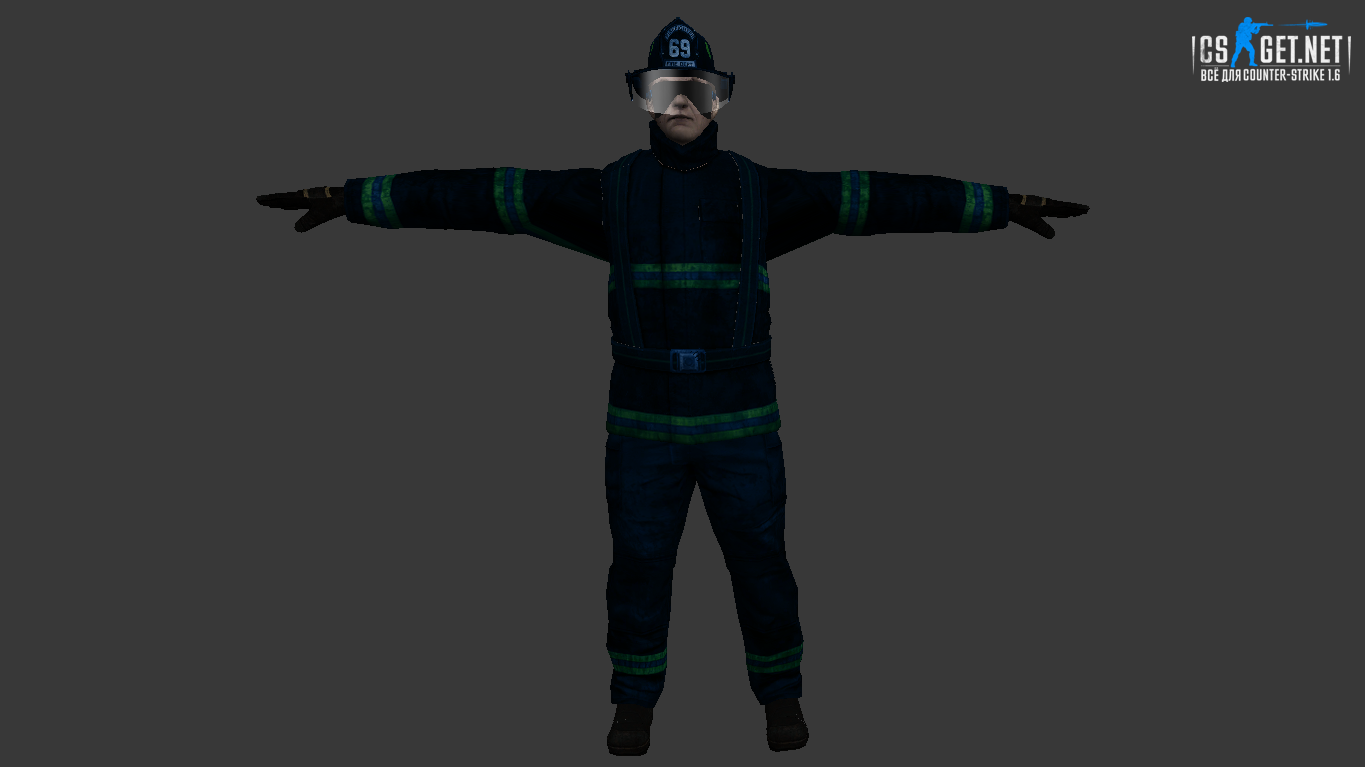 Модель "Пожарный КТ/ТТ" для CS 1.6
