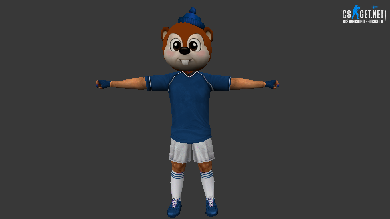 Мужская модель Бурундук для CS 1.6