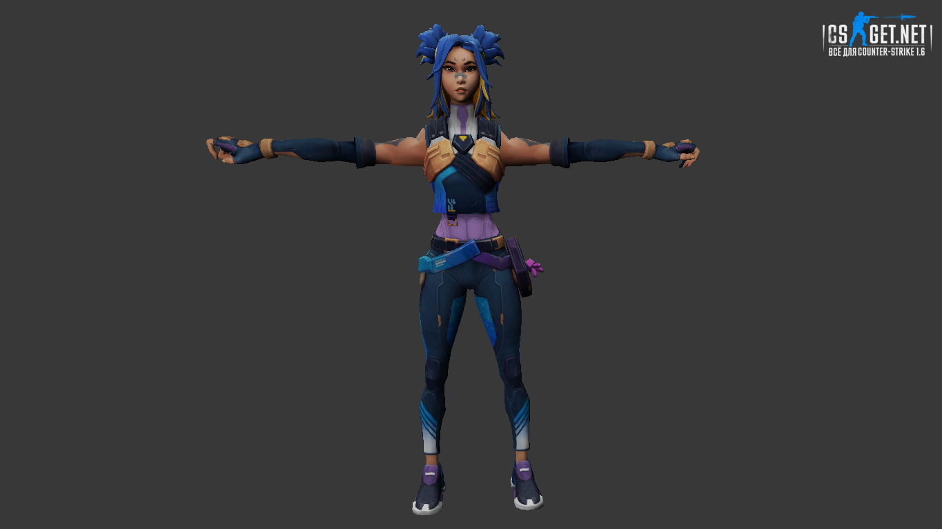 Женская модель Neon для CS 1.6