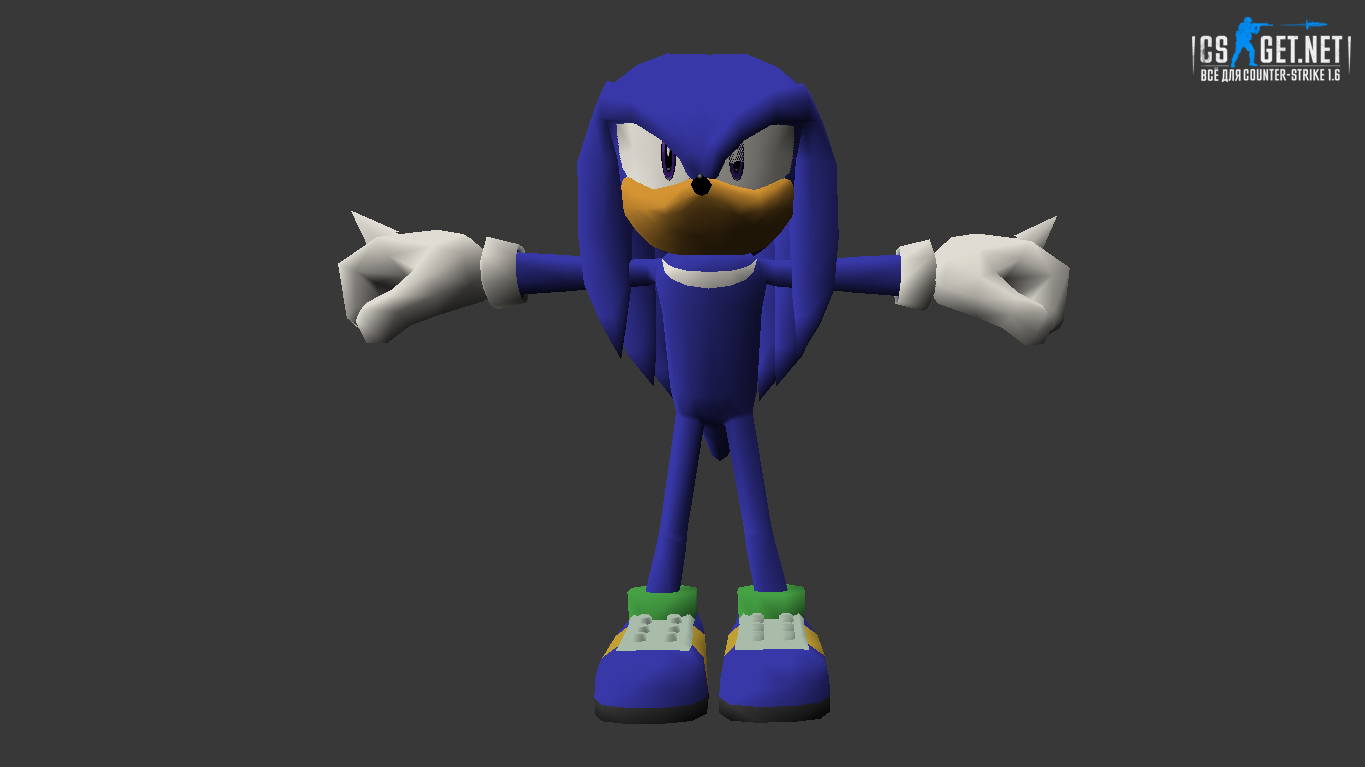 Мужская модель Ехидна Наклз для CS 1.6