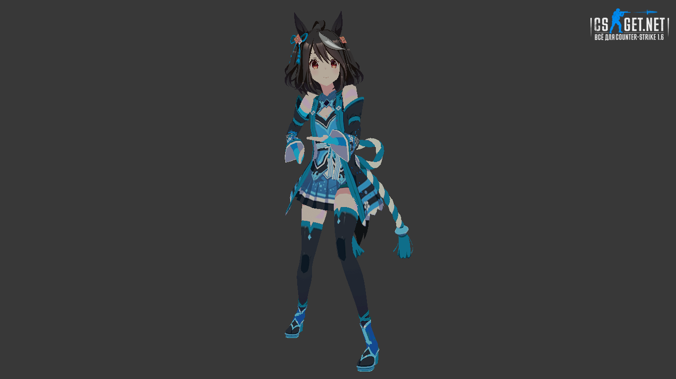 Женская модель Kitasan Black для CS 1.6