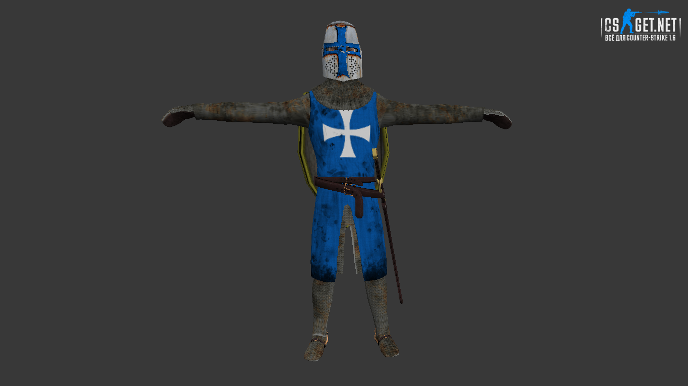 Мужская модель Тамплиер для CS 1.6