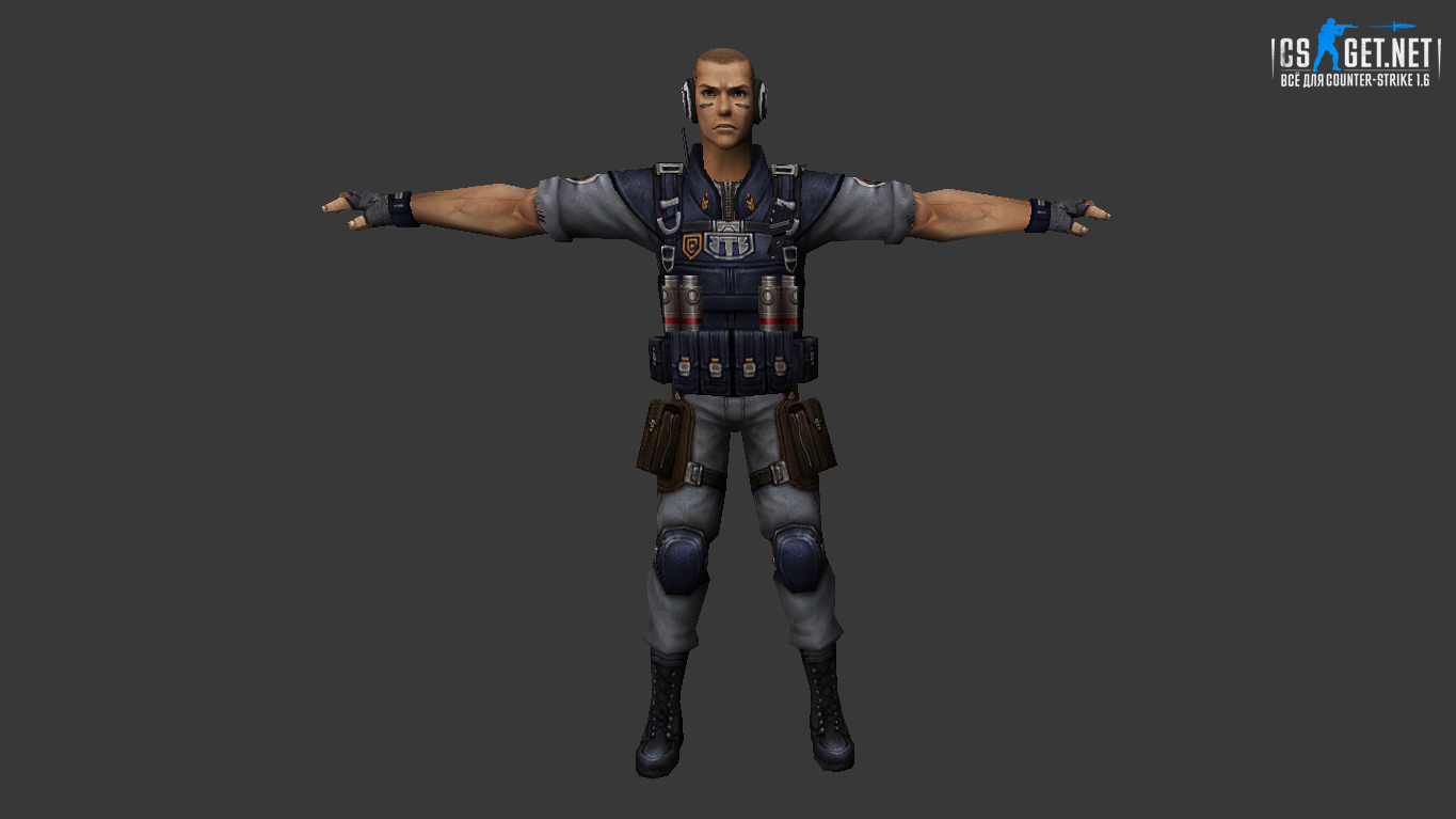Мужская модель Солдат для CS 1.6