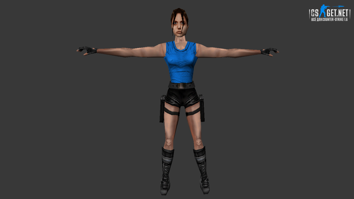 Женская модель Лара Крофт для CS 1.6
