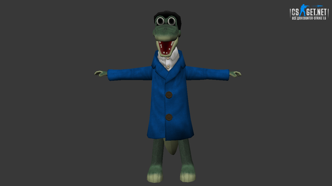 Мужская модель Крокодил Гена для CS 1.6