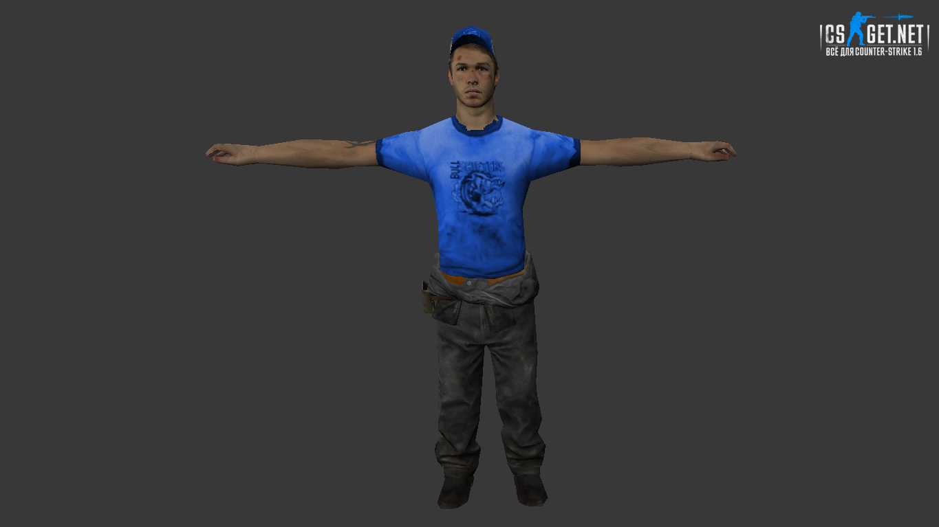 Мужская модель Ellis L4D2 для CS 1.6