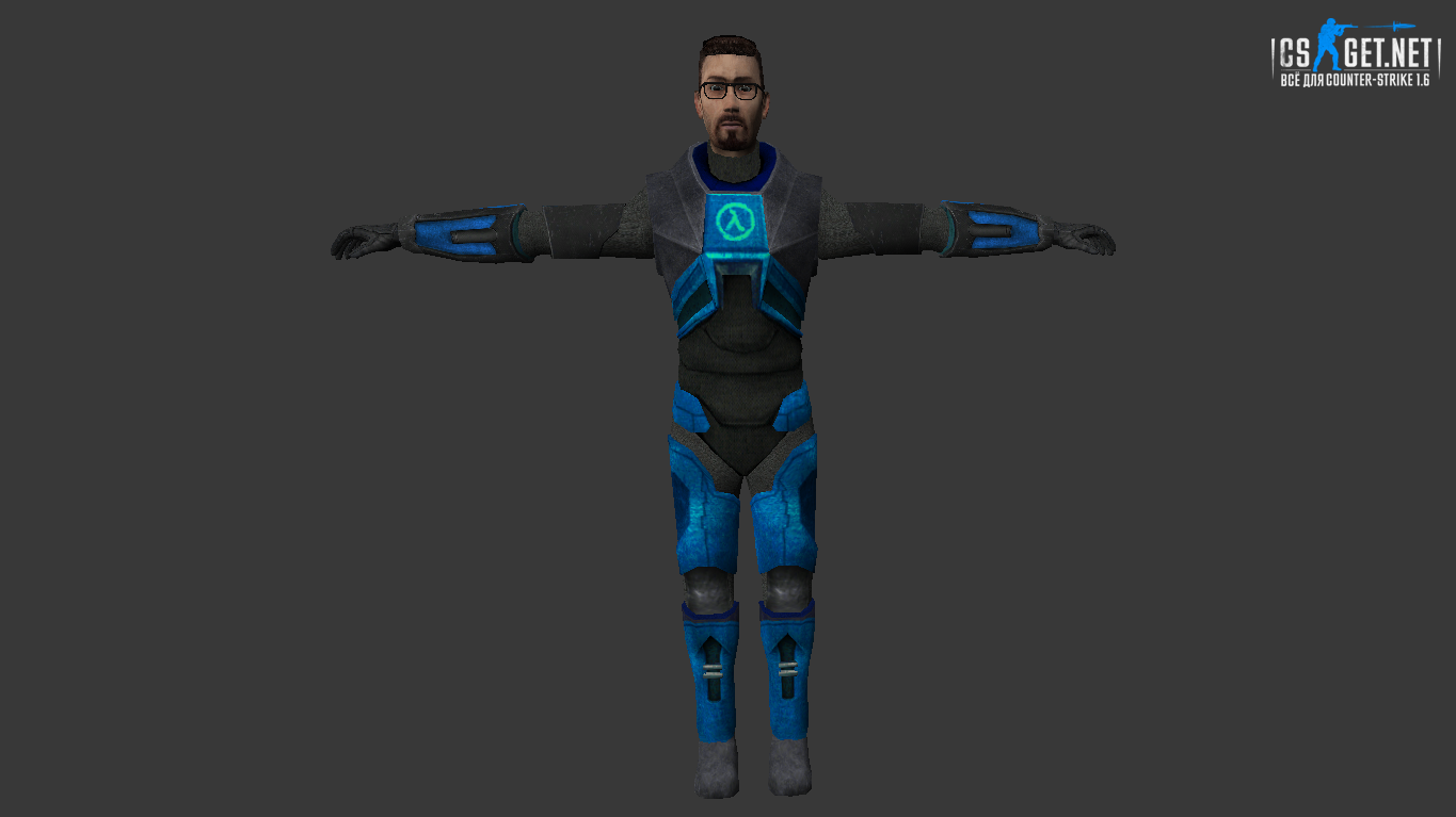 Мужская модель Гордон Фримен для CS 1.6