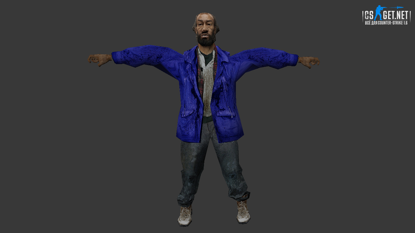 Мужская модель Бомж для CS 1.6