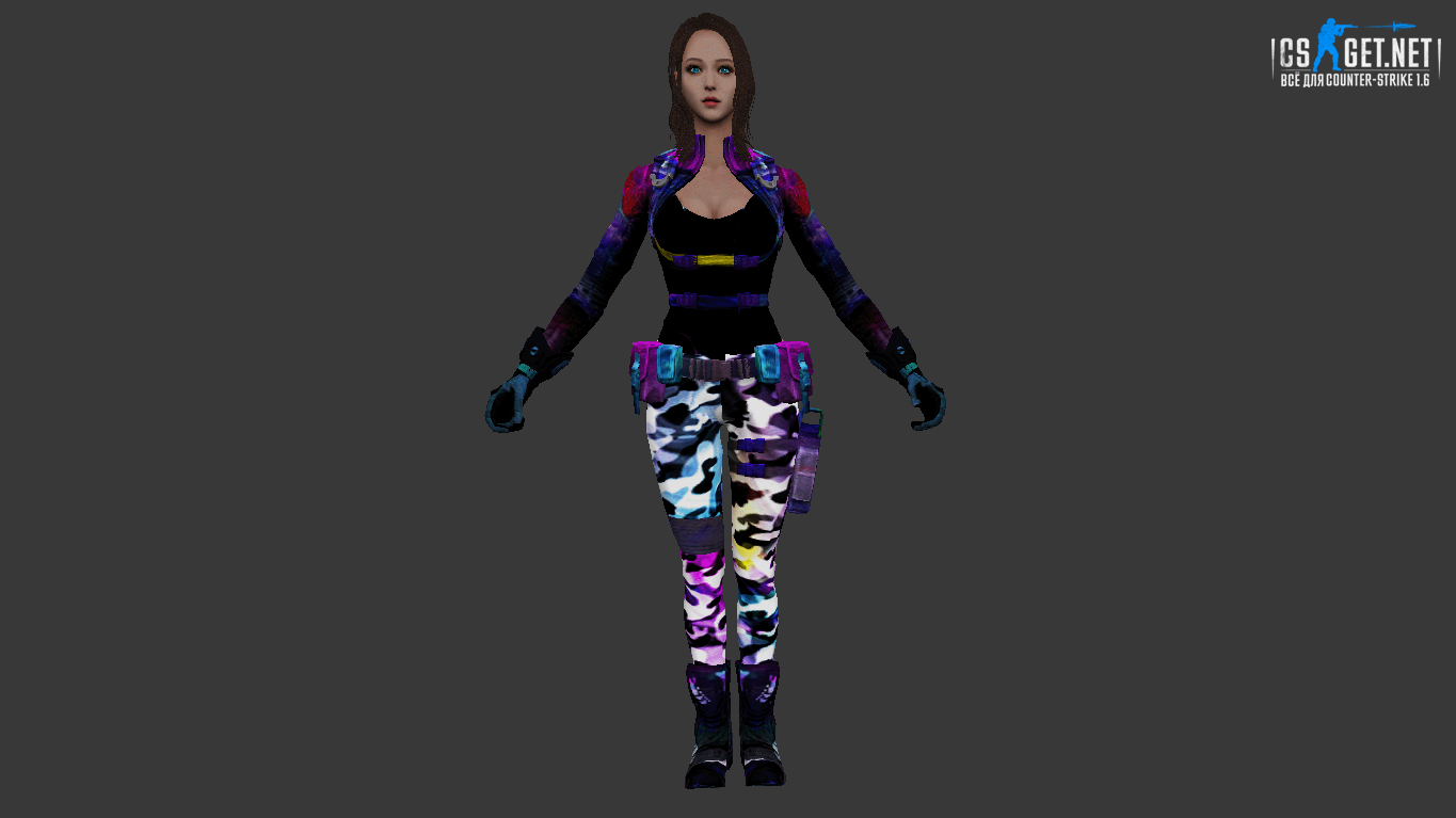 Женская модель Луиза Retextured для CS 1.6