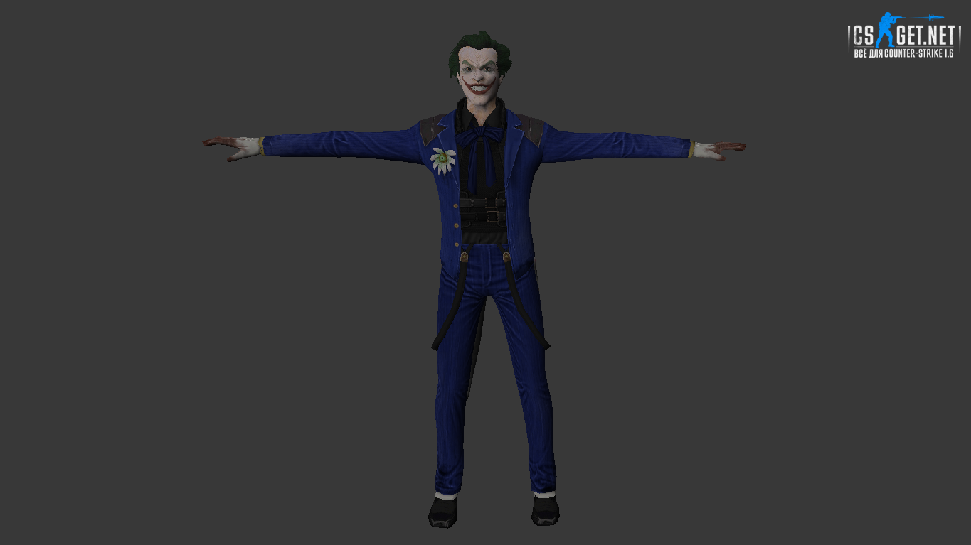 Мужская модель Joker Retextured для CS 1.6