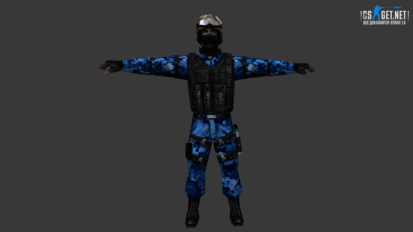 Мужская модель Counter Terror Retextured для CS 1.6