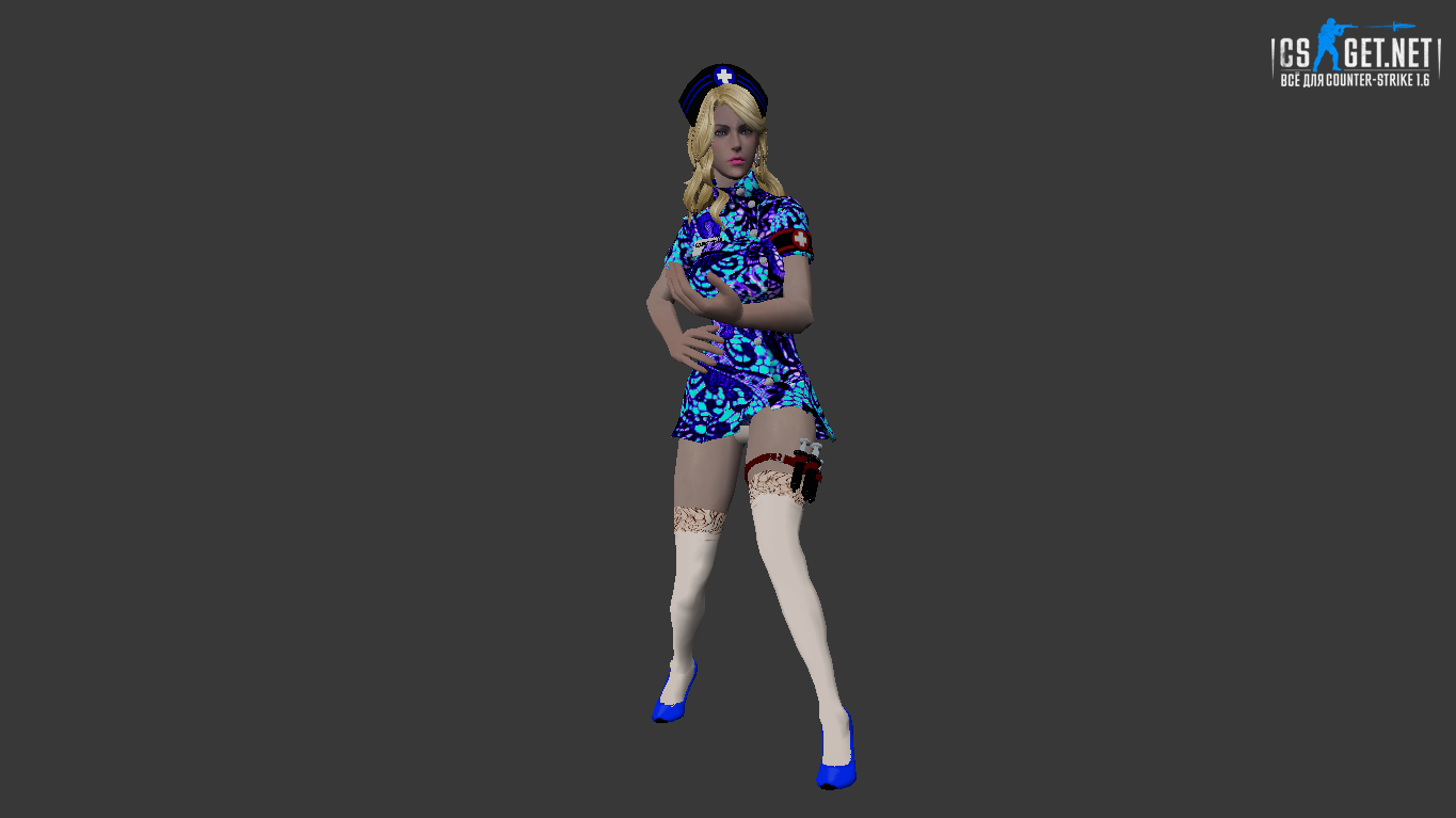 Женская модель Nurse Retextured для CS 1.6