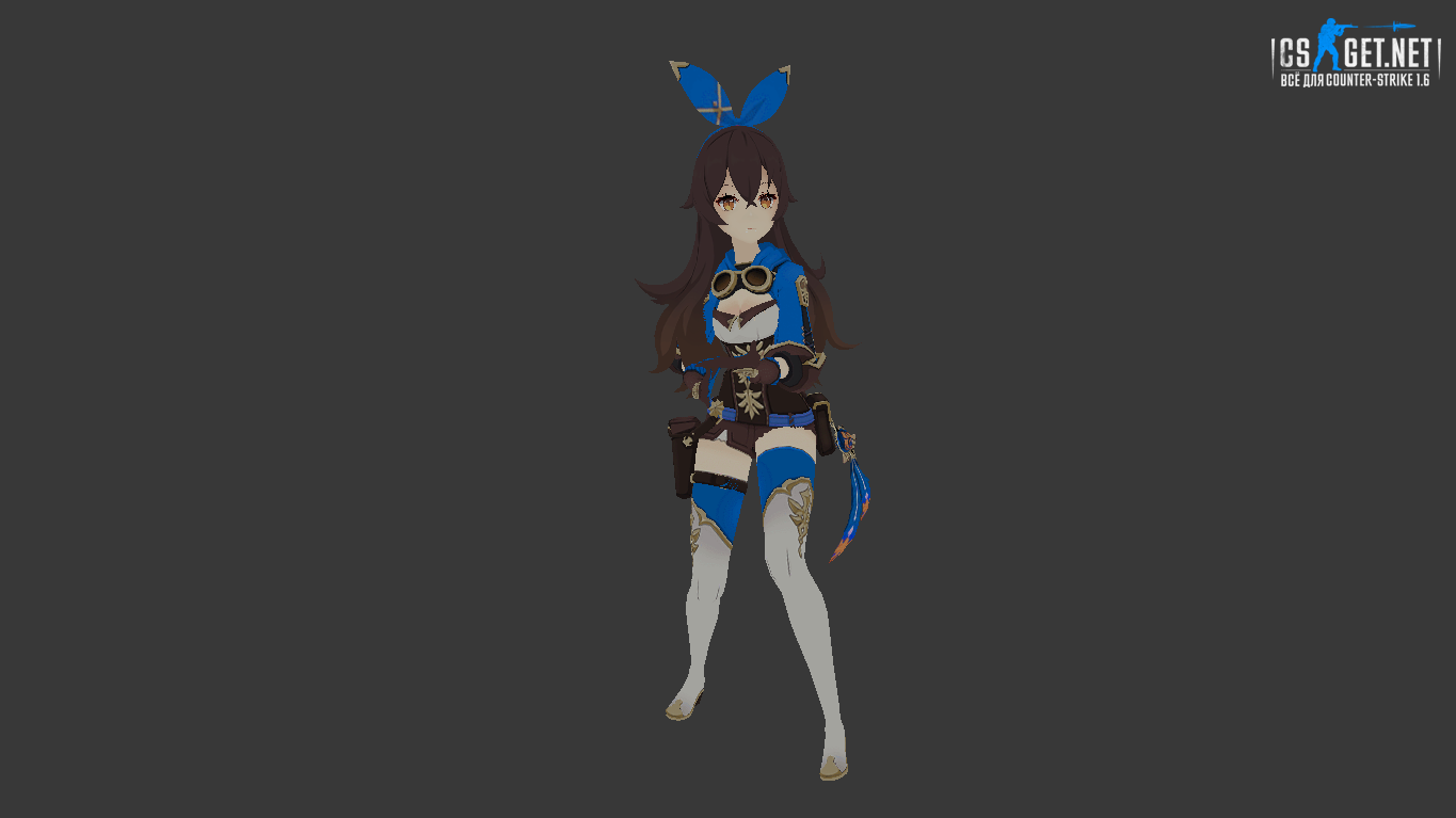 Женская модель Amber Genshin для CS 1.6