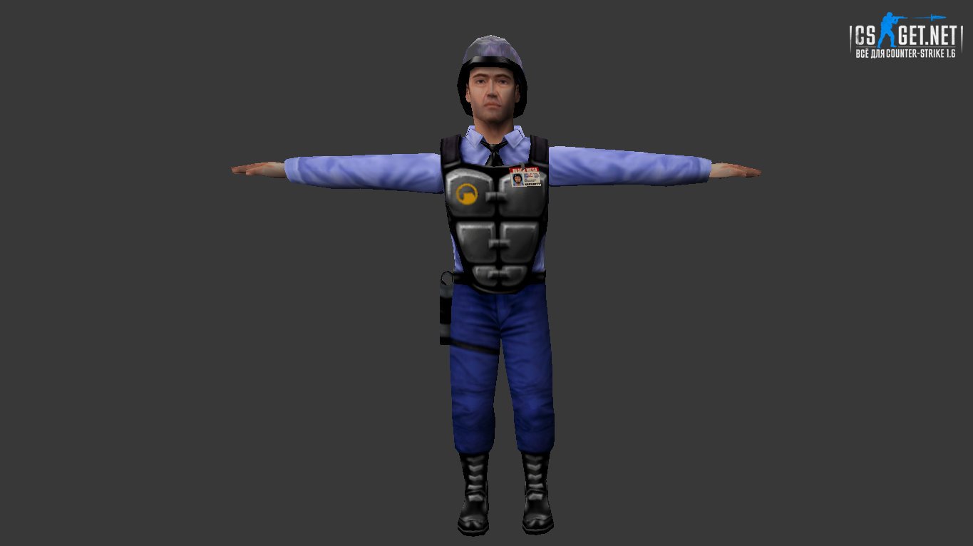 Мужская модель Barney для CS 1.6