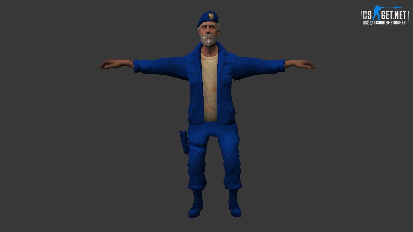 Мужская модель Bill L4D для CS 1.6