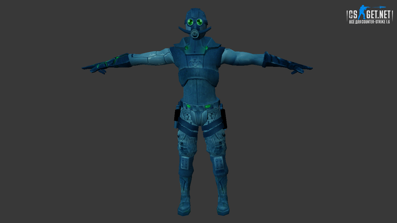 Мужская модель Bio Soldier для CS 1.6
