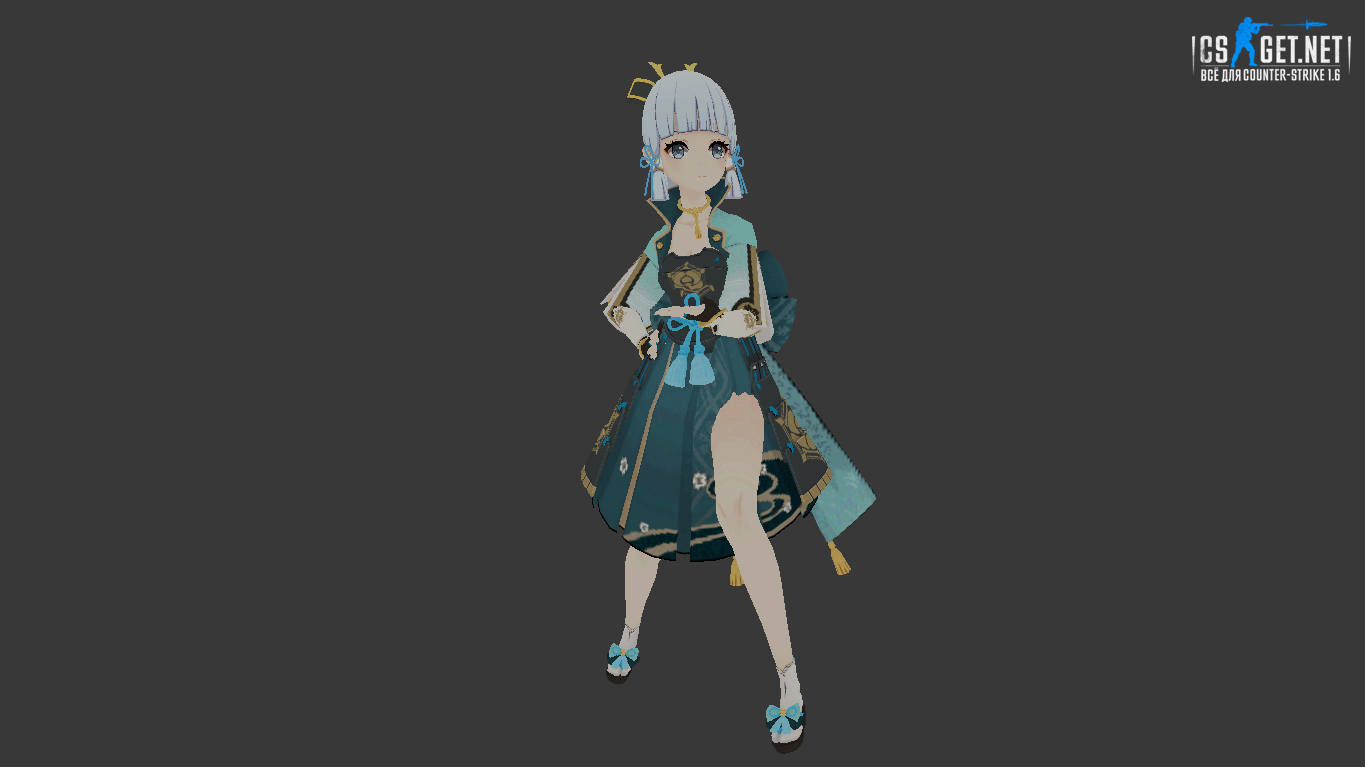 Женская модель Ayaka Genshin для CS 1.6