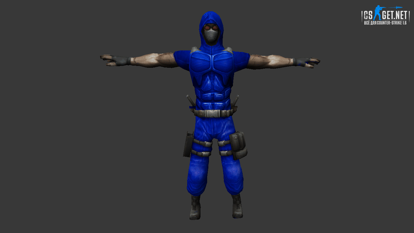 Мужская модель Ninja Soldier для CS 1.6