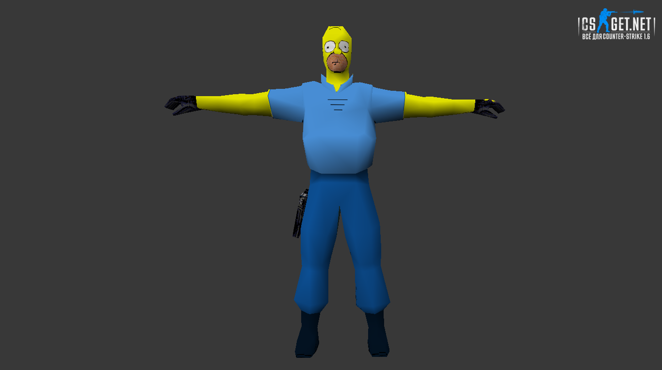 Мужская модель Гомер Симпсон для CS 1.6