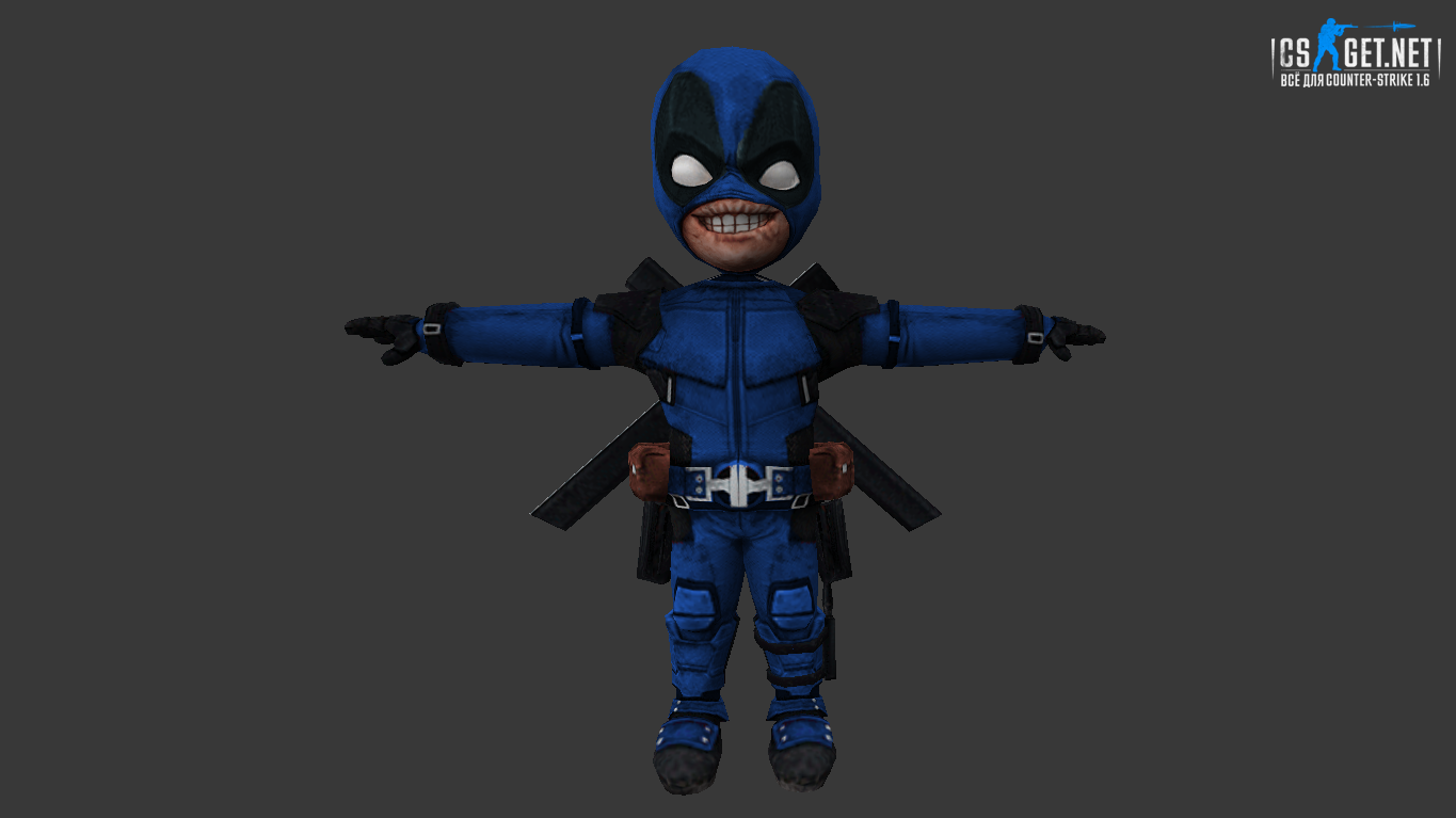 Мужская модель Deadpool mini (united) для CS 1.6