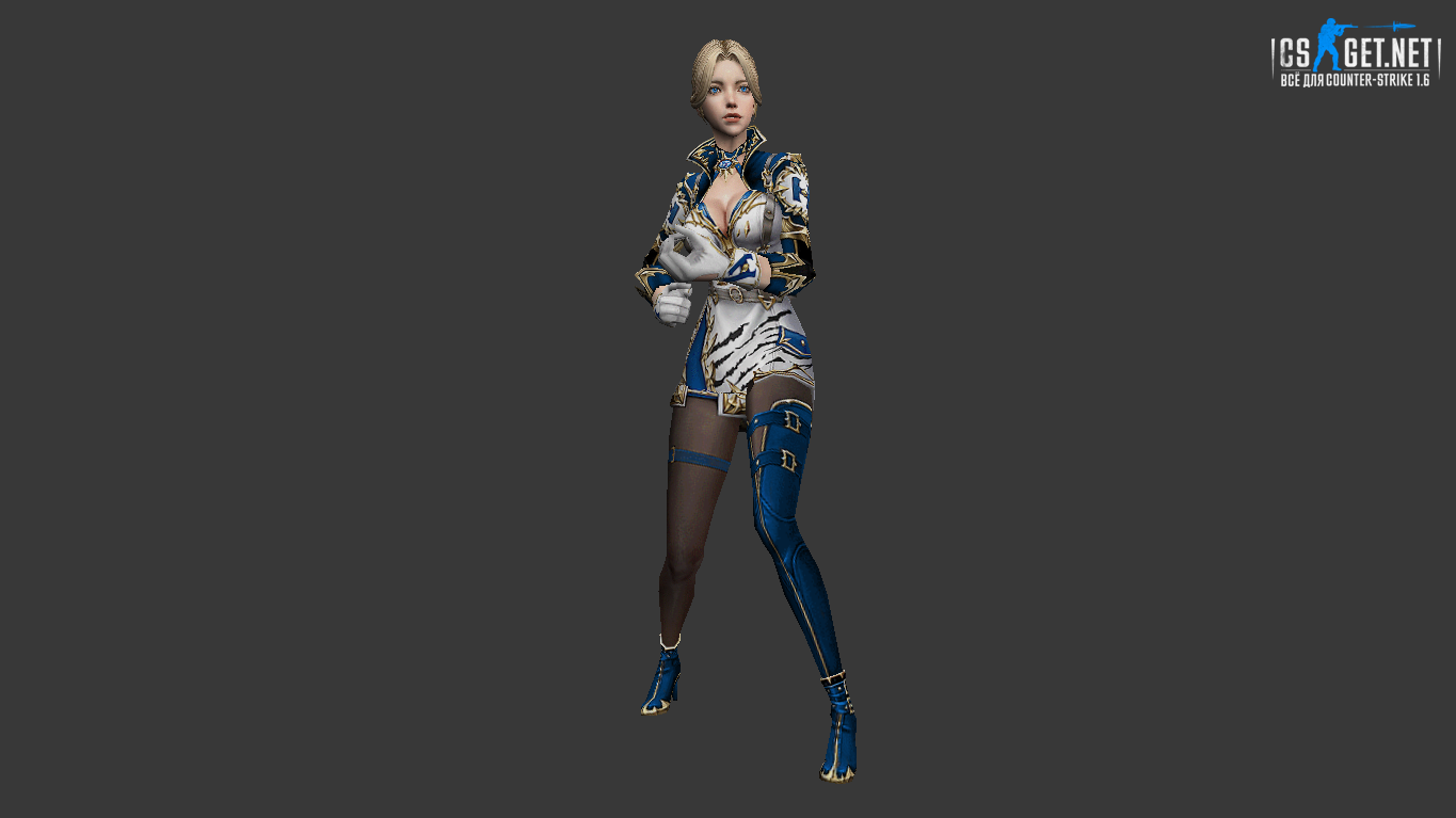 Женская модель Special Agent Criss (ct,tt+united) для CS 1.6