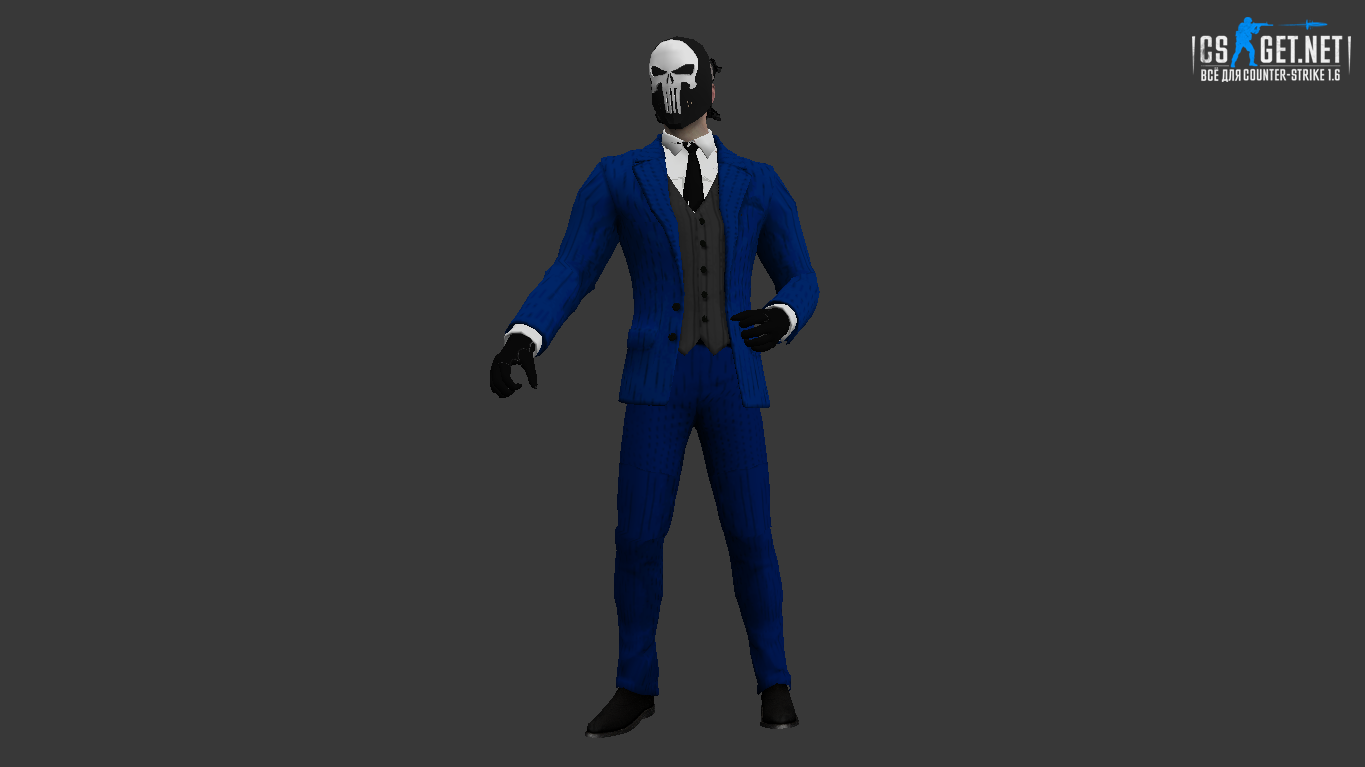 Мужская модель Punisher Noir (united) для CS 1.6